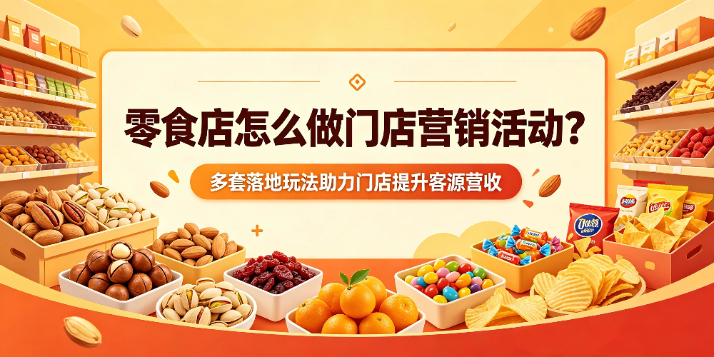 零食店怎么做门店营销活动？多套落地玩法助力门店提升客源营收