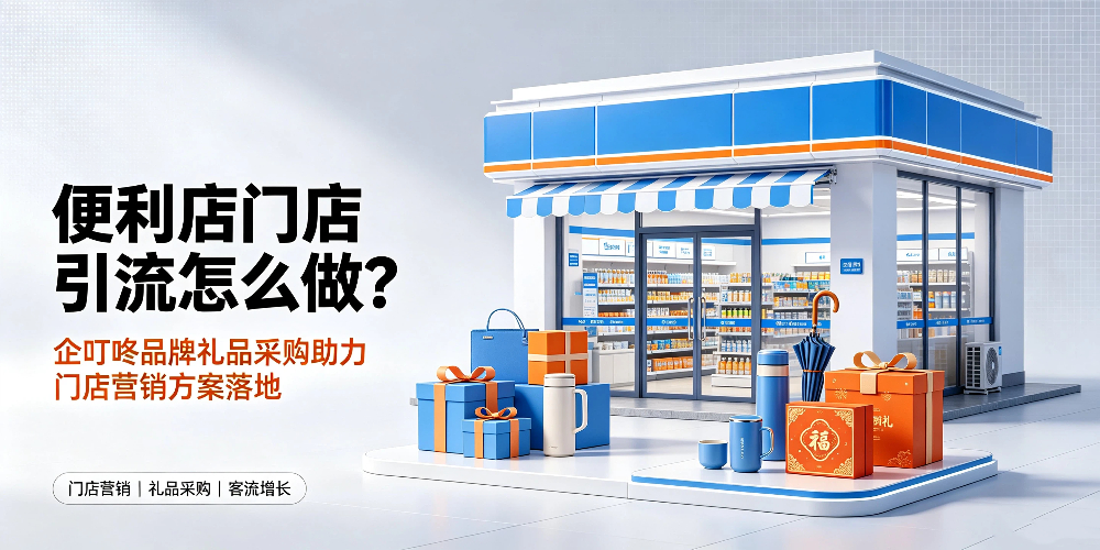 便利店门店引流怎么做？企叮咚品牌礼品采购助力门店营销方案落地