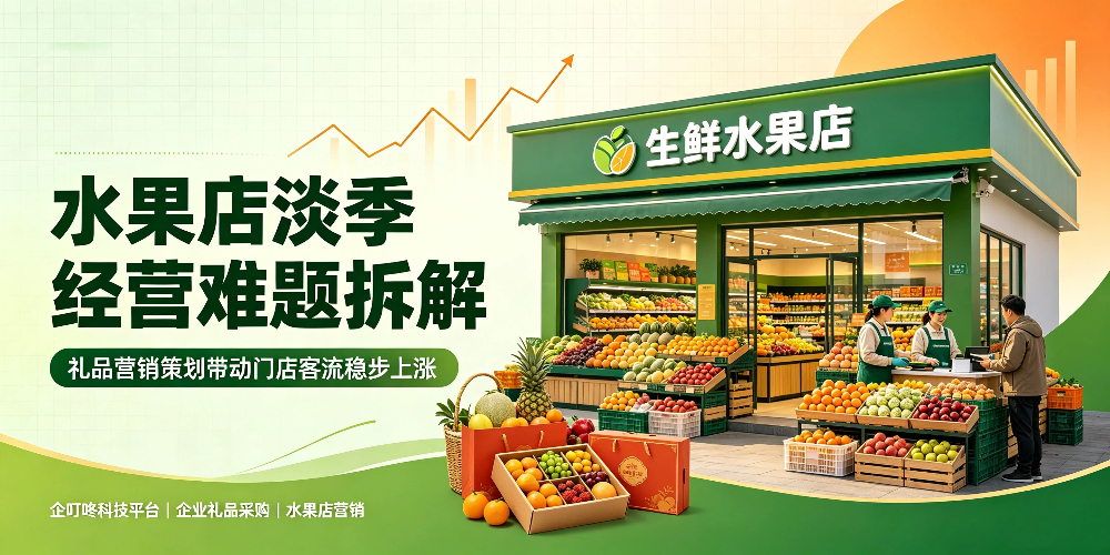 水果店淡季经营难题拆解，礼品营销策划带动门店客流稳步上涨