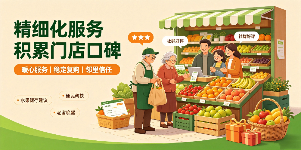 社区水果店-精细化服务积累门店口碑-企叮咚科技平台.jpg 社区水果店-精细化服务积累门店口碑-企叮咚科技平台.jpg