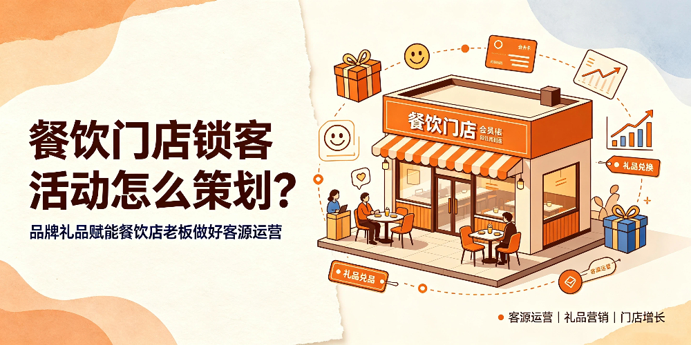 餐饮门店锁客活动怎么策划？品牌礼品赋能餐饮店老板做好客源运营