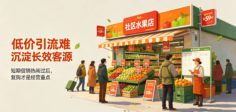 社区水果店长久经营秘诀:低价引流难,沉淀长效客源-企叮咚科技平台.jpg 社区水果店长久经营秘诀:低价引流难,沉淀长效客源-企叮咚科技平台.jpg