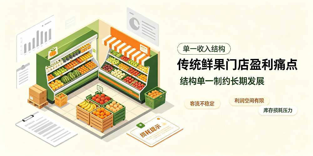鲜果门店盈利结构优化攻略：传统鲜果门店盈利痛点-企叮咚科技平台.jpg