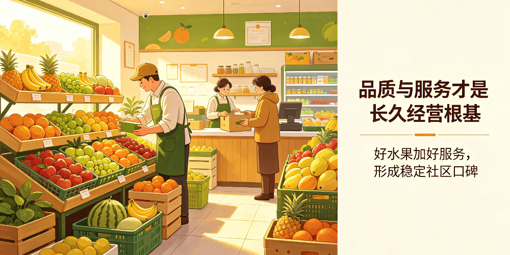 社区水果店长久经营秘诀:品质与服务才是长久经营根基-企叮咚科技平台.jpg 社区水果店长久经营秘诀:品质与服务才是长久经营根基-企叮咚科技平台.jpg