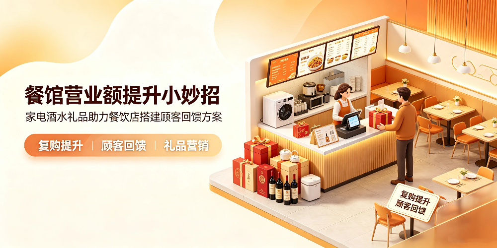 餐馆营业额提升小妙招：家电酒水礼品助力餐饮店搭建顾客回馈方案-企叮咚科技平台.jpg