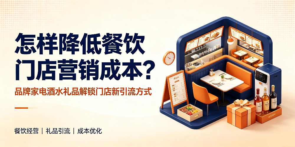 怎样降低餐饮门店营销成本？品牌家电酒水礼品解锁门店新引流方式