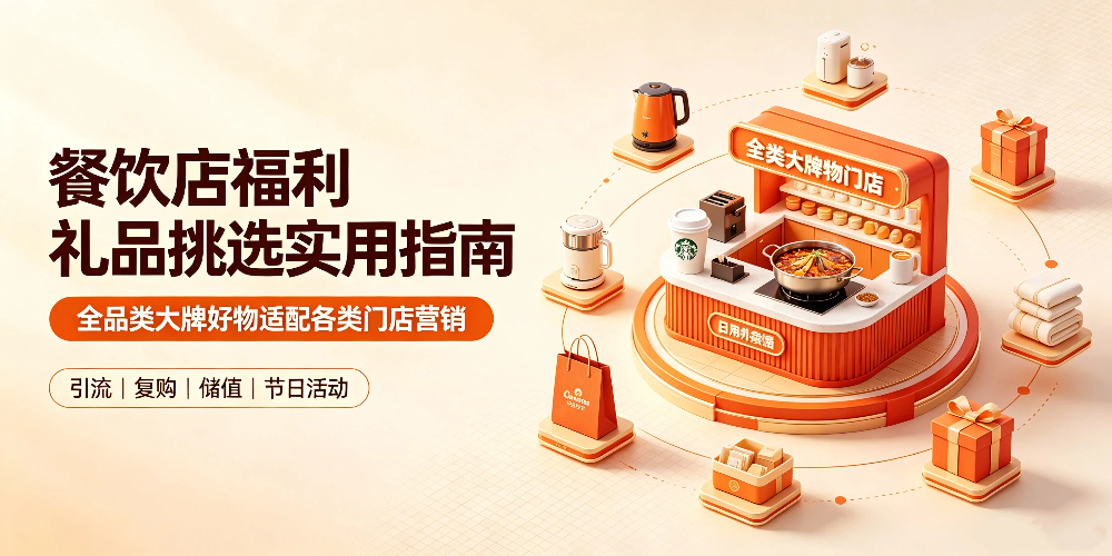 餐饮店福利礼品挑选实用指南，全类品大牌好物适配各类门店营销-企叮咚科技平台.jpg