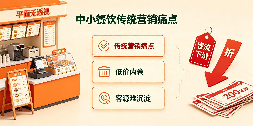 中小餐饮商家活动策划干货：中小餐饮传统营销痛点-企叮咚科技平台.jpg