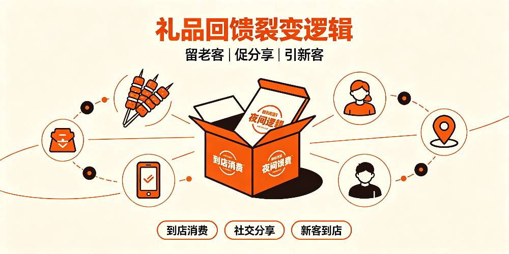 烧烤店夜间客流增长实用方法：礼品回馈裂变逻辑-企叮咚科技平台.jpg