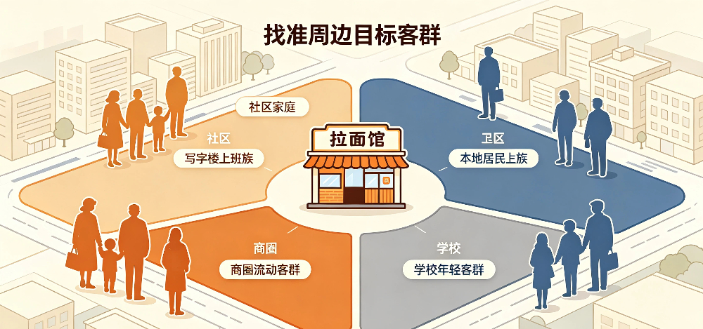 新开拉面馆引流活动规划与企叮咚助力-找准周边目标客群-企叮咚科技平台.jpg