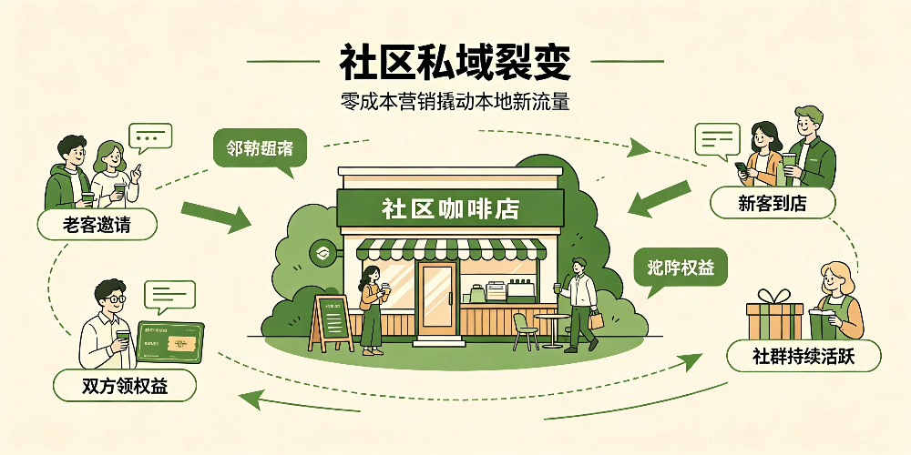 社区咖啡店客源运营实用方法：社区私域裂变-企叮咚科技平台.jpg