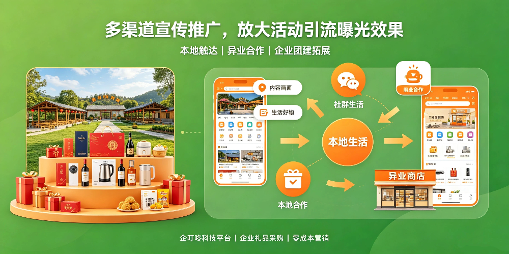 农家乐农庄引流活动规划与顾客福利设计-多渠道宣传推广，放大活动引流曝光效果-企叮咚科技平台.jpg