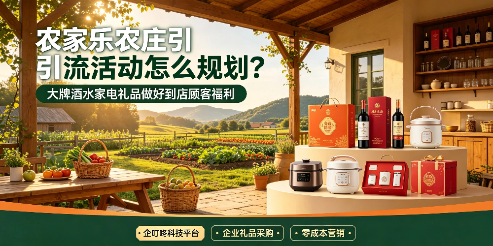农家乐农庄引流活动怎么规划？大牌酒水家电礼品做好到店顾客福利-企叮咚科技平台.jpg