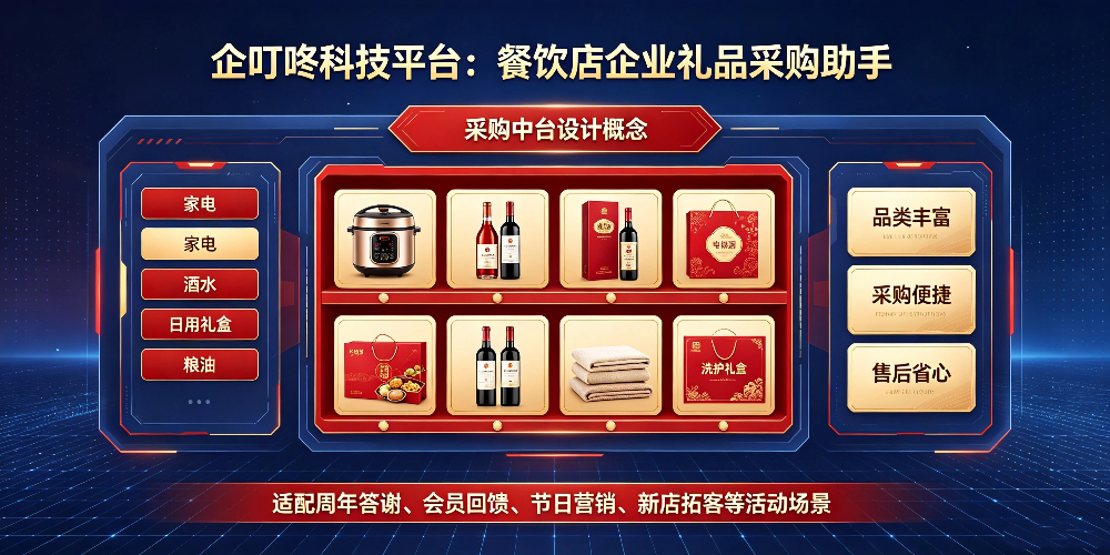 餐饮店答谢活动礼品挑选与企叮咚采购方案-企叮咚科技平台:餐饮店企业礼品采购助手-企叮咚科技平台.jpg 餐饮店答谢活动礼品挑选与企叮咚采购方案-企叮咚科技平台:餐饮店企业礼品采购助手-企叮咚科技平台.jpg