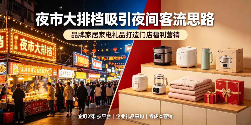 夜市大排档吸引夜间客流思路：品牌家居家电礼品打造门店福利营销-企叮咚科技平台.jpg