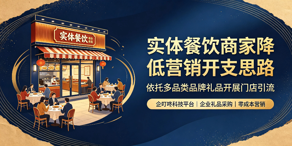 实体餐饮商家降低营销开支思路：依托多品类品牌礼品开展门店引流-企叮咚科技平台.jpg