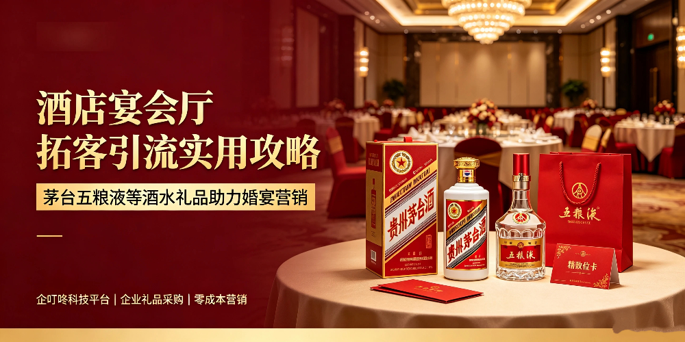 酒店宴会厅拓客引流实用攻略：茅台五粮液等酒水礼品助力婚宴营销-企叮咚科技平台.jpg