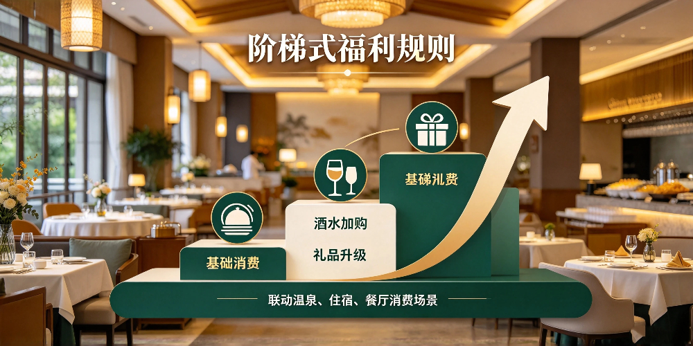 温泉酒店餐厅拉动二次消费方法 -阶梯式福利规则-企叮咚科技平台.jpg