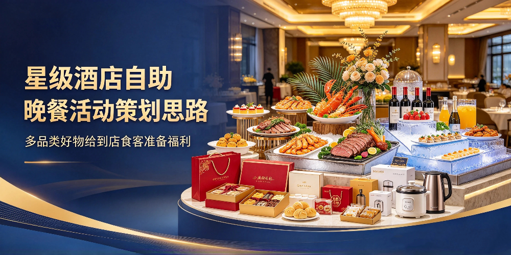星级酒店自助晚餐活动策划思路，多品类好物给到店食客准备福利