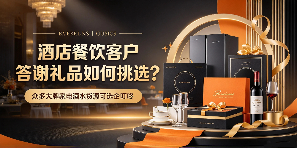 酒店餐饮客户答谢礼品如何挑选？众多大牌家电酒水货源可选企叮咚