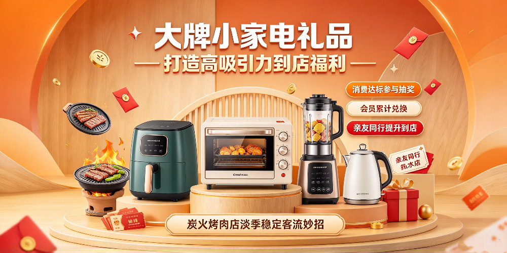 炭火烤肉店淡季客流妙招：大牌小家电礼品打造高吸引力到店福利-企叮咚科技平台.jpg