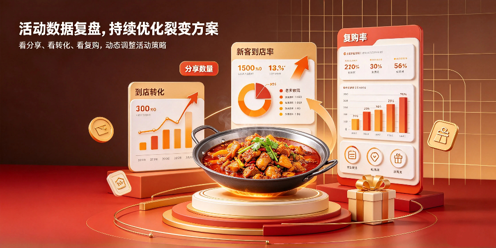 火锅鸡店铺老客源裂变落地方法 ：活动数据复盘，持续优化裂变方案-企叮咚科技平台.jpg