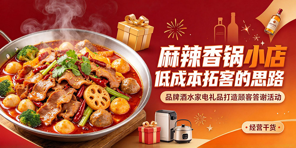 麻辣香锅小店低成本拓客的思路：品牌酒水家电礼品打造顾客答谢活动-企叮咚科技平台.jpg