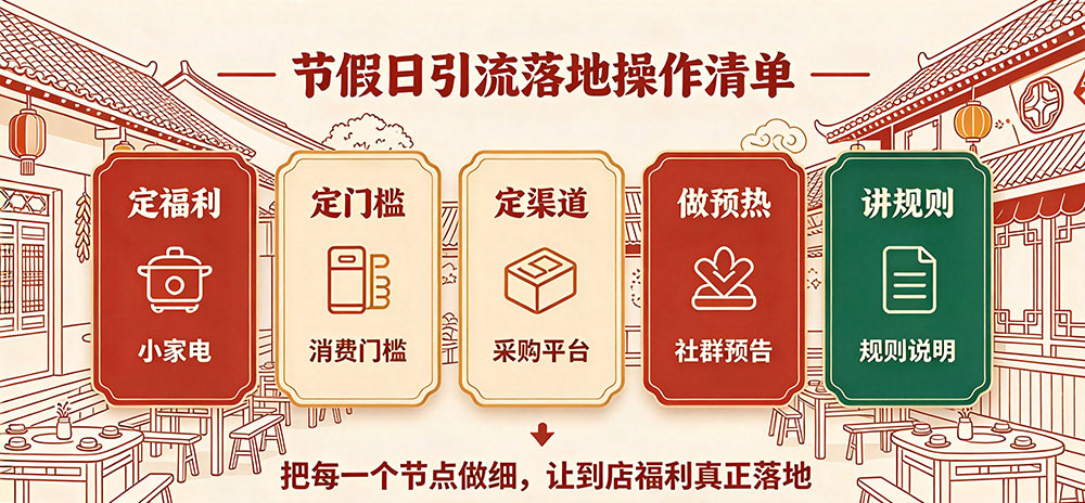 农家大院餐饮店节假日引流思路：节假日引流落地操作清单-企叮咚科技平台.jpg