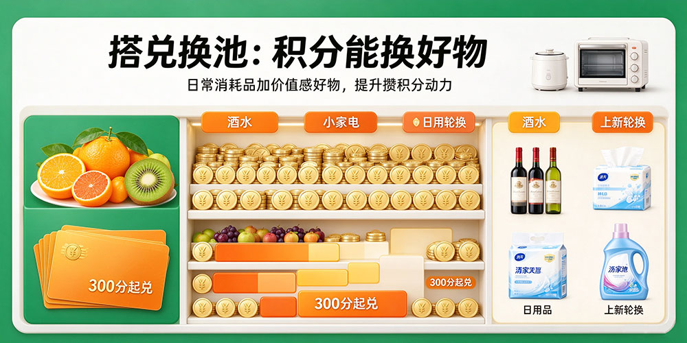 水果店积分兑换体系搭建教程:搭兑换池:积分能换好物-企叮咚科技平台.jpg 水果店积分兑换体系搭建教程:搭兑换池:积分能换好物-企叮咚科技平台.jpg