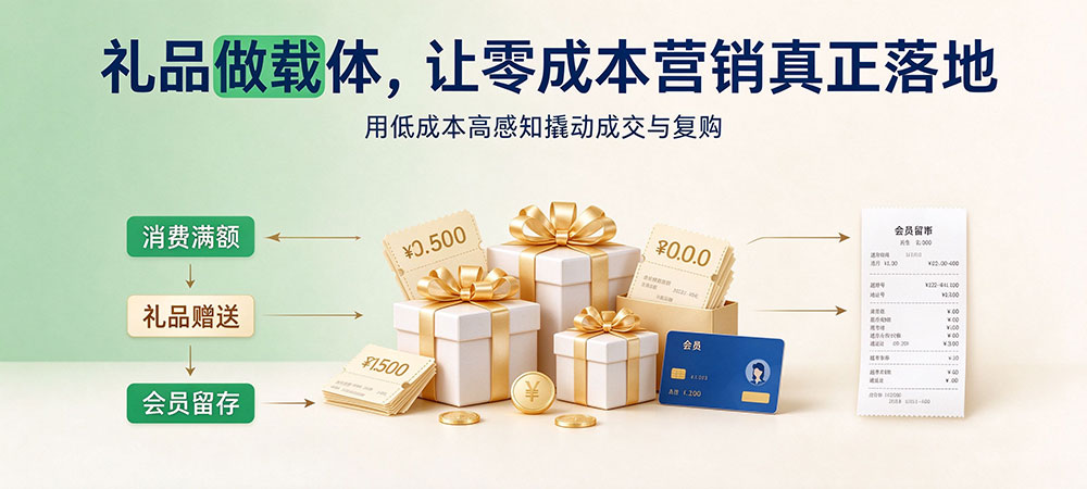 实体超市客流量低迷，巧用家电酒水礼品搭建门店完整营销玩法-礼品做载体，让零成本营销真正落地-企叮咚科技平台.jpg
